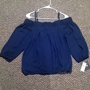 Women's XL Navy Blue Blouse